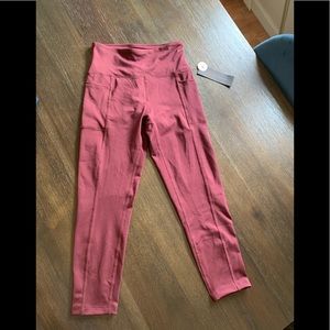 Bally maroon leggings NWT